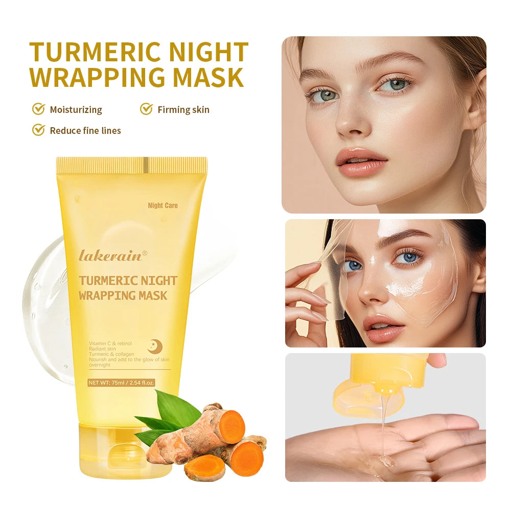 Korean Deep Collagen Peel Off Anti Wrinkle Lifting Skin Care Bio Pack Overnight Wrapping Face Masks