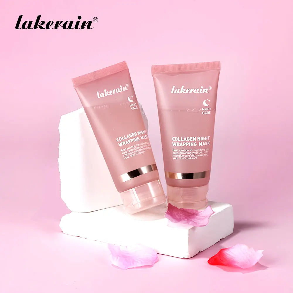 Korean Deep Collagen Peel Off Anti Wrinkle Lifting Skin Care Bio Pack Overnight Wrapping Face Masks