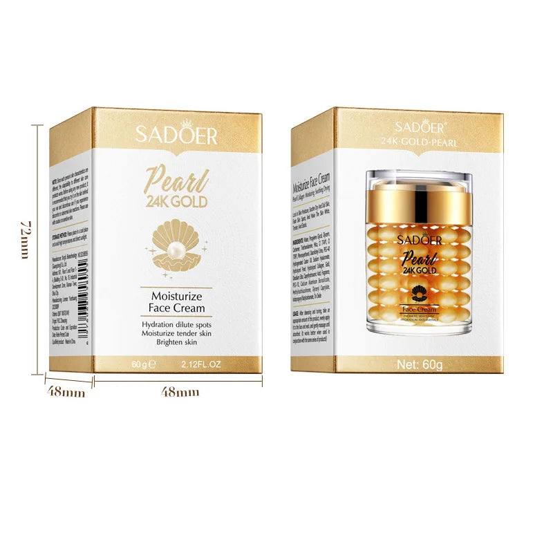 24K Golden Pearl Collagen Facial Cream