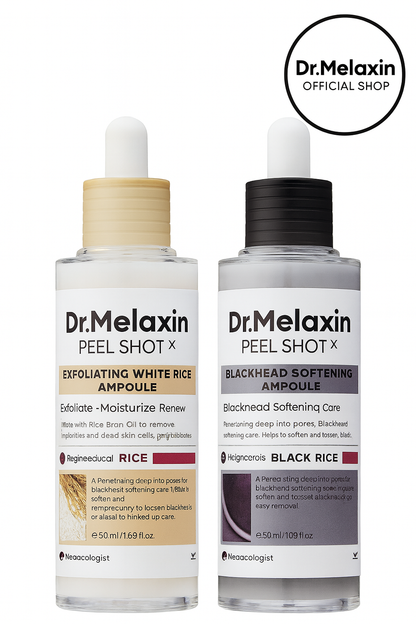 Dr. Melaxin Rice Exfoliating Serum Facial Moisturizing Soften Serum Blackhead Removal Hydrating Pore Shrinking Korean Skin Care