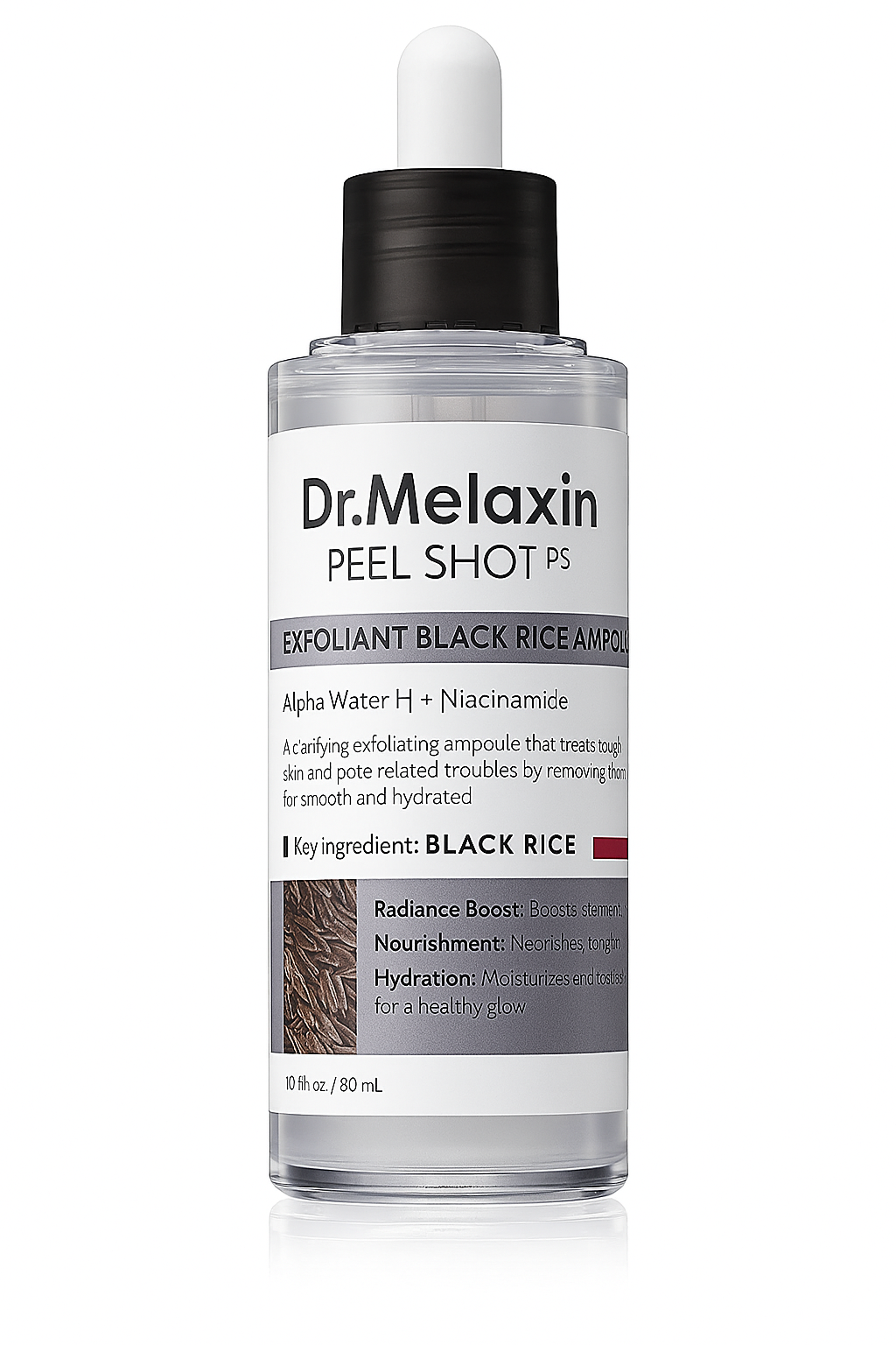 Dr. Melaxin Rice Exfoliating Serum Facial Moisturizing Soften Serum Blackhead Removal Hydrating Pore Shrinking Korean Skin Care
