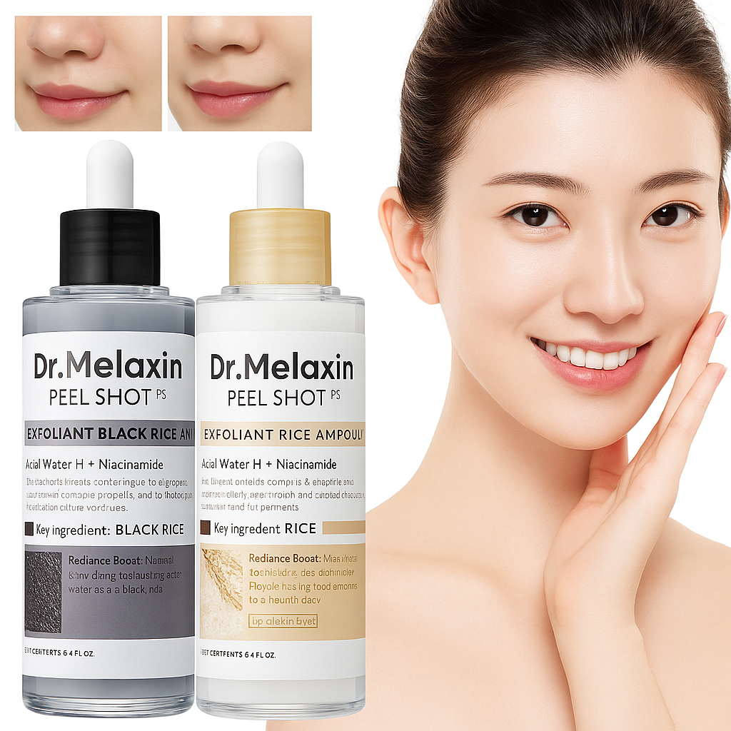 Dr. Melaxin Rice Exfoliating Serum Facial Moisturizing Soften Serum Blackhead Removal Hydrating Pore Shrinking Korean Skin Care