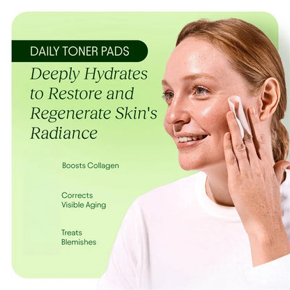 Korean Skincare Cleansing Centella Asiatica Niacinamide Peptides Hydrating Facial Cotton Pads Minimizing Toner Pads