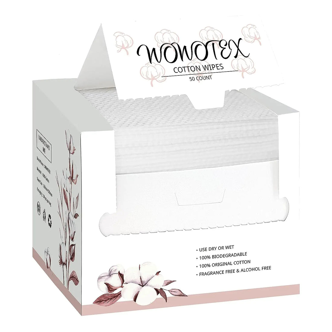 100% Cotton Biodegradable Disposable Face Towel