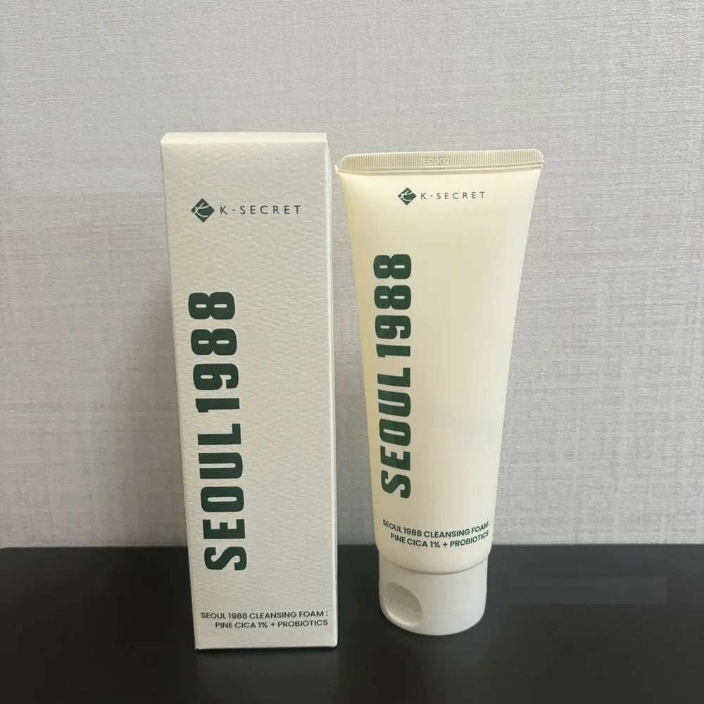 Korean SEOUL 1988 Skin Care Set - Retinol Eye Cream, Ginseng Niacinamide Serum, Cleanser, Lightens Fine Lines Dark Circle