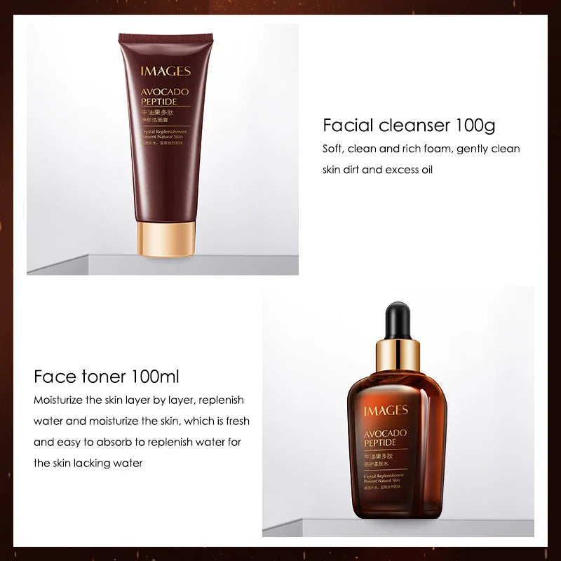 Facial Cleansing Avocado Peptide &amp; Eye Cream Set