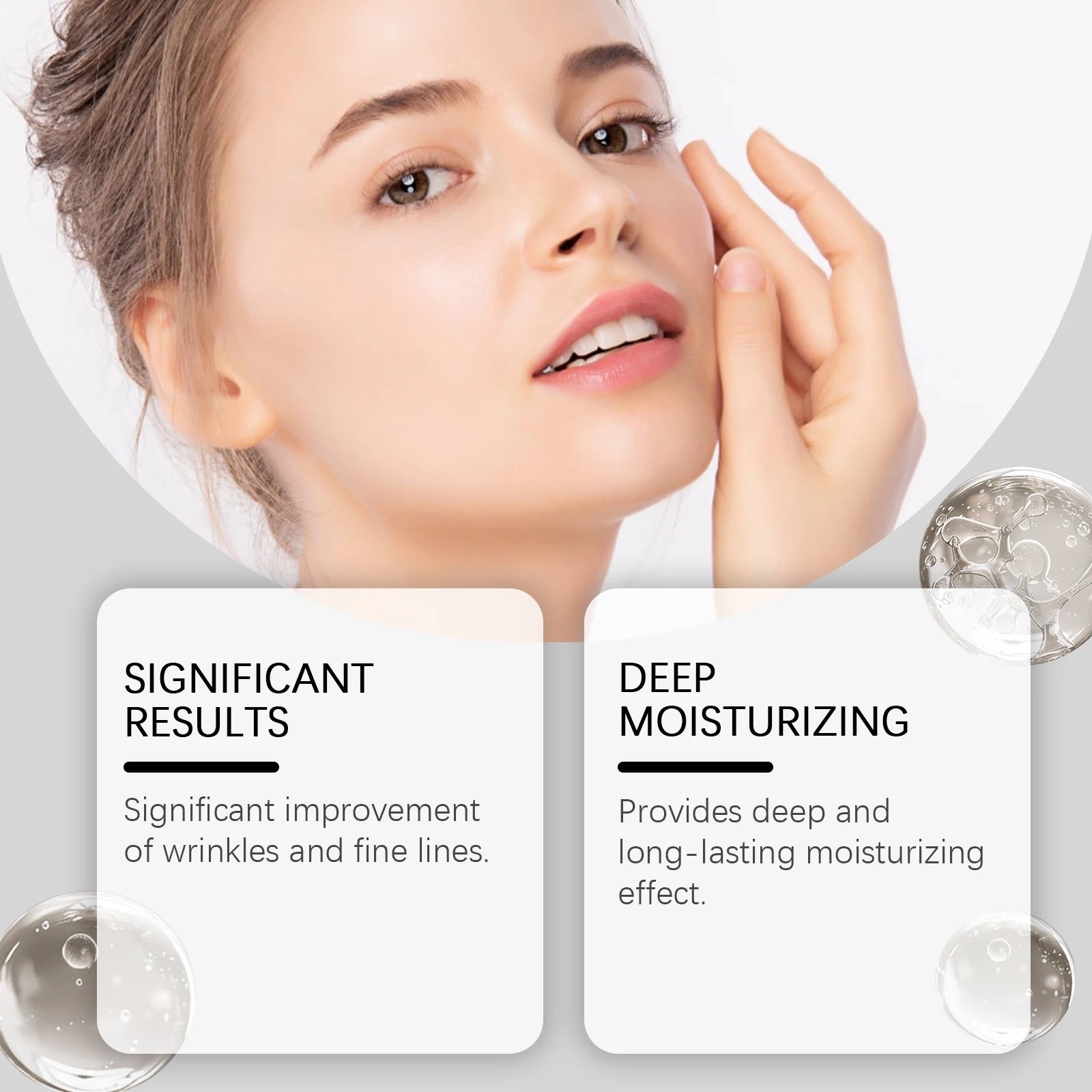 Korean Collagen Anti-Wrinkle Essence Firming Fade Fine Lines Face Tighten Whitening Sagging Moisturizer (Instant Effect)